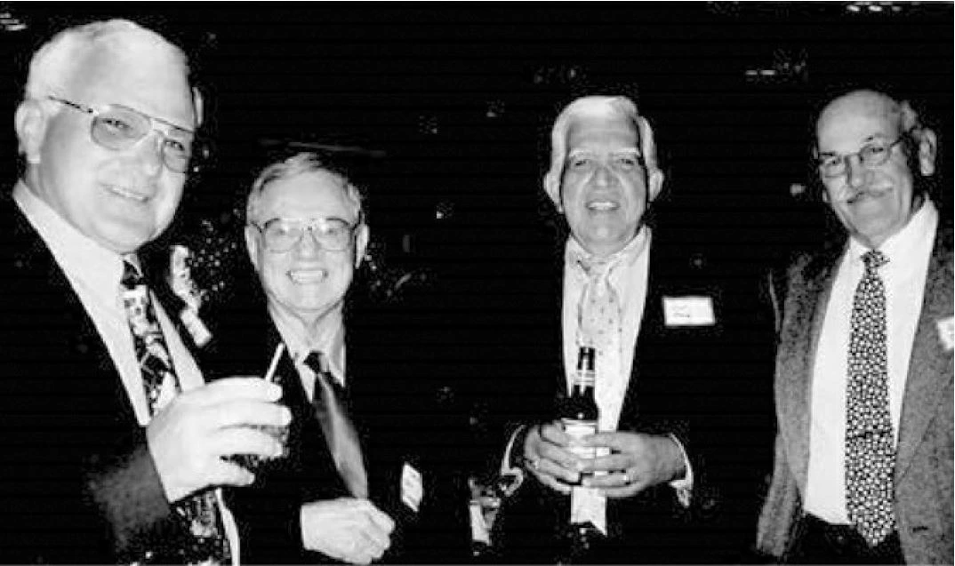 James L. Meng (third from left) with colleagues at a professional event during his career as a labor relations arbitrator
